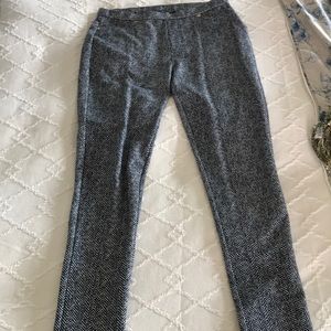 Michael Kors black and white straight leg pants